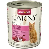 Animonda Carny Adult 800g Dose Katzennassfutter 6 x 800 Gramm Rind, Pute + Shrimps