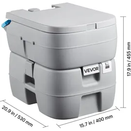 Vevor Tragbare Toilette mit 30 L Abnehmbarem Abwassertank