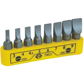 C.K Tools T4521 Bit Set 8teilig Schlitz