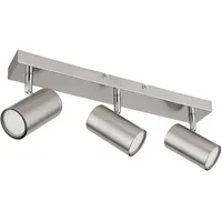 GLOBO Deckenstrahler 3-flg. rechteckig silber