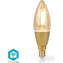 Nedis Nedis, Wi-Fi LED Glühbirne 5W 470lm E14 SmartLife Kerzenform, Weiß