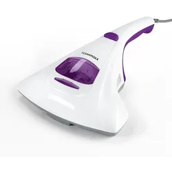 CLEANmaxx Milbensauger Vibration - entfernt 99,9 % Milben - 2 Ersatz-EPA-Filter - Weiß/Lila