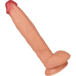 Massiver Naturdildo aus Silikon, 31,5 cm, natur-hell