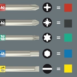 WERA Kraftform Kompakt 60 Tool Finder Bitset 1/4", 17-tlg. (05059303001)