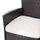CASARIA Polyrattan Gartenstuhl 59 x 59 x 88 cm braun/creme 2er Set stapelbar