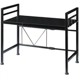 [en.casa] Mikrowellenregal Sorsele 63 x 47,5 x 32 cm Schwarz