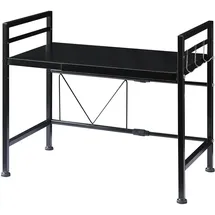 [en.casa] Mikrowellenregal Sorsele 63 x 47,5 x 32 cm Schwarz