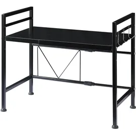 [en.casa] Mikrowellenregal Sorsele 63 x 47,5 x 32 cm Schwarz