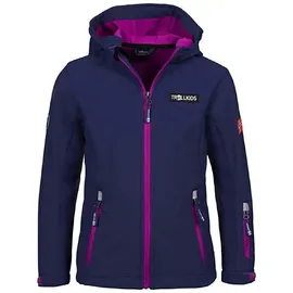 TROLLKIDS Softshelljacke Oslofjord in Dunkelblau - 152