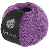 LANA GROSSA Setapura | Angenehm weiches, mattes Seidengarn | Handstrickgarn aus 100% Seide | 50g Wolle zum Stricken & Häkeln | 200m Garn