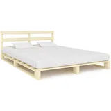 vidaXL Palettenbett 180 x 200 cm Braun