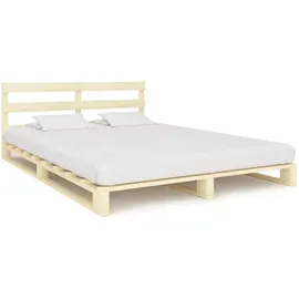 vidaXL Palettenbett 180 x 200 cm Braun