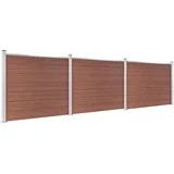 vidaXL WPC Zaunelement Set 526 x 146 cm