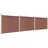 Sichtschutzzaun Element Set 526 x 146 cm braun
