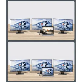 Baseus Metal Gleam USB-C 11 Ports), Dockingstation + USB Hub Grau