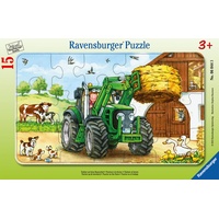 Ravensburger Rahmenpuzzle Traktor auf dem Bauernhof (06044)