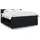 vidaXL Boxspringbett mit Matratze Schwarz 180x200 cm Samt