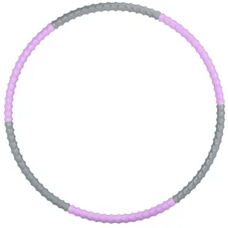 Relaxdays Hula Hoop Reifen, Erwachsene, Grau,Lila