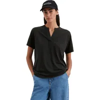 Marc O'Polo "aus Organic Cotton-Viskose-Slub-Jersey", Damen, Gr. S, schwarz,