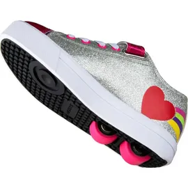 Heelys X2 Snazzy Silver Rainbow Heart - - 34