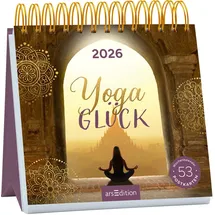 arsEdition Postkartenkalender Yogaglück 2026: Wochenkalender 2026, 53 Postkarten für achtsame und bewusste Momente