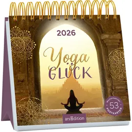 arsEdition Postkartenkalender Yogaglück 2026: Wochenkalender 2026, 53 Postkarten für achtsame und bewusste Momente