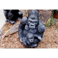 Weitere Dekofigur Gorilla mit Baby 48 x 43 x 21 cm