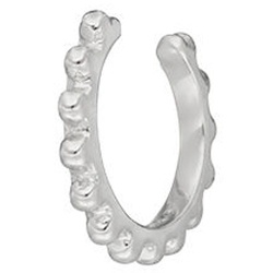 LEAF - EARCUFF BUBBLES - silber