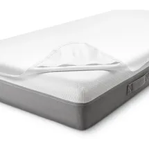 sleezzz Vital wasserdichter Molton Matratzenschutz Fixspann 90 x 200 cm weiß