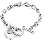 COLLEZIONE ALESSANDRO Strassherz Armband silber 1-tlg Größe onesize
