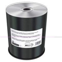 Professional Line CD-R 700MB|80min 52-fache Schreibgeschwindigkeit, vollflächig bedruckbar (Thermo-Retransfer), Silber, voll metallisiert, Silberne Schreibseite, 100er Cakebox