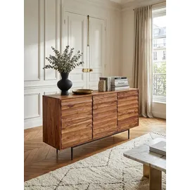 KADIMA DESIGN Charmantes Sheesham Sideboard 150 x 81 x 41 cm Braun