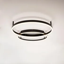 s.luce Ring 2-flammig Alu-Gebürstet Ø 40 cm