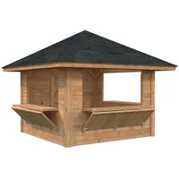 Palmako Marktstand Bianca Set106 Braun Tauchgrundiert 300 cm x