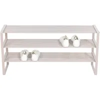 Spinder Design Schuhregal Rex Stahl Grau Taupe