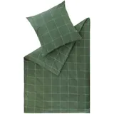 Esprit Flanell Bettwäsche, CHECK Grün, 135x200 cm, Oeko-Tex® Standard 100, Schlaftextilien, Bettwäsche