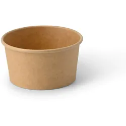 BIOZOYG 1000 Stück Eisbecher Pappe 150 ml braun - umweltfreundlich, recycelbar, plastikfrei - Joghurtbecher, Papierbecher