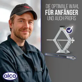 Alca Wagenheber Stahl 100–350mm silber