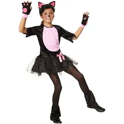 tectake® Mädchenkostüm Pinkes Samtpfötchen