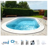 my POOL BWT Oval, (Set, 7 tlg.), 70379444-0 weiß/sand