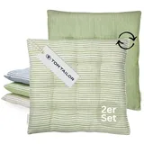 Tom Tailor Kissenbezug Freshstripe 40 x 40 cm Grün