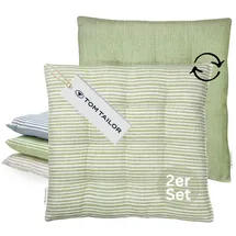 Tom Tailor Kissenbezug Freshstripe 40 x 40 cm Grün