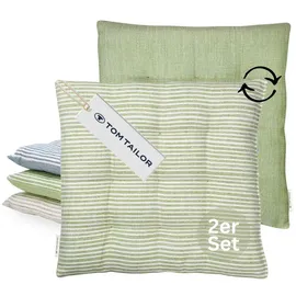 Tom Tailor Kissenbezug Freshstripe 40 x 40 cm Grün