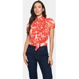St Tropez Rüschenbluse LiljaSZ Crinkle SS Shirt orange L
