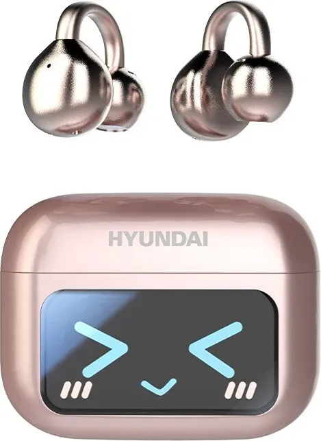 HYUNDAI M100 Roségold-Funk-Ohrhörer mit Ohrbügeln für komfortables Hörvergnügen