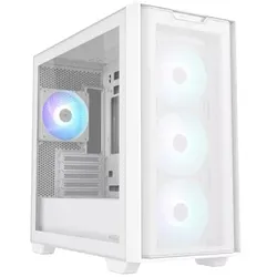 ASUS A21 PLUS TG ARGB Micro-ATX Gaming Gehäuse mit Seitenfenster weiß