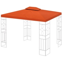 habeig Pavillon-Ersatzdach Wasserdicht Ersatzdach 3x4m Dach 340g Kaminabzug Pavillondach PVC, 100% Wasserdicht orange