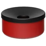 Proregal Robuster Tischascher HxBxT 8x15,5x15,5cm | Stahl Rot | Ascher Aschenbecher
