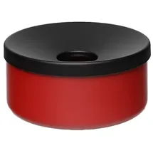 Proregal Robuster Tischascher HxBxT 8x15,5x15,5cm | Stahl Rot | Ascher Aschenbecher