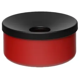 Proregal Robuster Tischascher HxBxT 8x15,5x15,5cm | Stahl Rot | Ascher Aschenbecher
